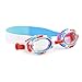 Kids Swim Goggles by Bling2O - Summer Rocket Red Popsicle Design - Round Anti Fog Goggles with Hard Case