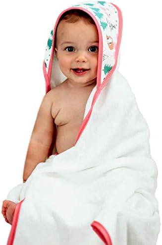 Amazon Com Premium Baby Hooded Towel For Girls Organic Super Soft Bamboo Baby Towel Thick Highly Absorbent Baby Bath Towel With Hood Fits Newborns Babies And Toddlers Ages 0