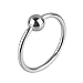 Beauty7 Stainless Steel Glans Cock Ring with Joy Ball Bead Man Male Harder Stronger Erection Enhancing Delay Premature Ejaculation Sexual Stamina Enhancer Sex Toy (1