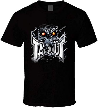Yotoget Mens UFC Tapout Fearsome Skull Symbol T Shirt
