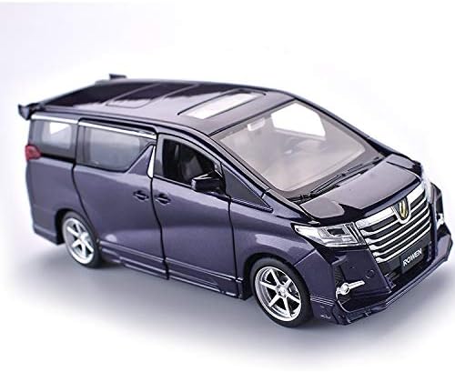 JXSHQS Simulation Car Model Āi Ěr Fǎ1: 32 Sound And Light Pull Back Nanny Car Children's Toy Car Color Box Car model (Color : Popur-blue)