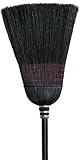 HAMBURG/NEXSTEP COMM PROD 6116-6 Warehouse 100% Black Corn Broom, Black, 14