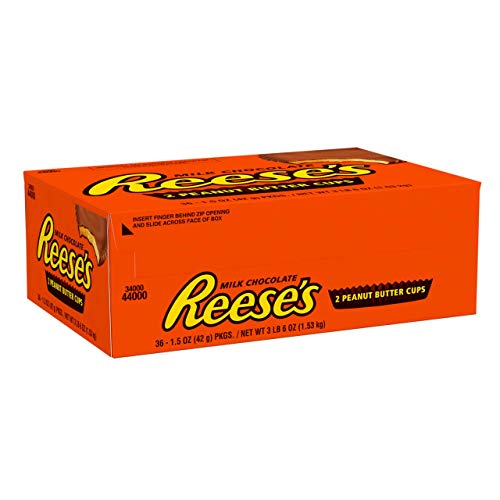 Reese's Peanut Butter Cups Candy, Chocolate 1.5 oz Packages (Pack of 36)