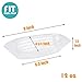 Fit Meal Prep [125 Pack 12 OZ Banana Split Boat Plate Clear PET Plastic Disposable Ice Cream Sundae Dessert Splits Bowl Tray for Gelato Parlors, Cafes, Parties, Home and Restaurants
