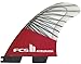 FCS II Accelerator Performance Core Carbon Tri Fin Set - Red Mood - Medium