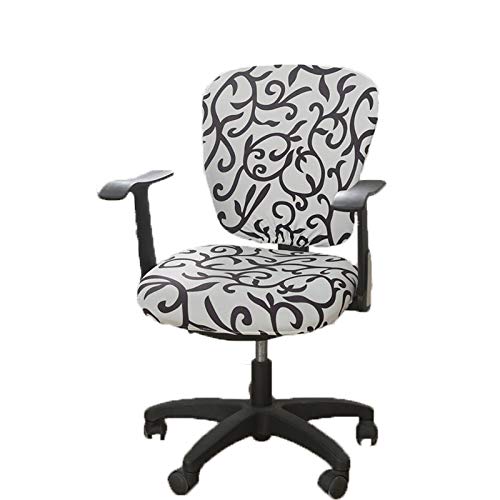 wonderfulwu Stretch Chair Covers Spandex Office Computer Chair Cover Removable Washable Rotate Swivel Chair Protective Covers