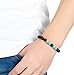 REVOLIA 8MM 4Pcs Mens Womens Beaded Bracelets Braided Rope Lava Rock Stone Adjustable String