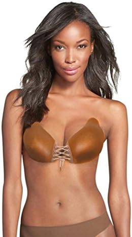 Oolala Strapless Self Adhesive Silicone Invisible Push Up Bra (Mocha Color) FBA