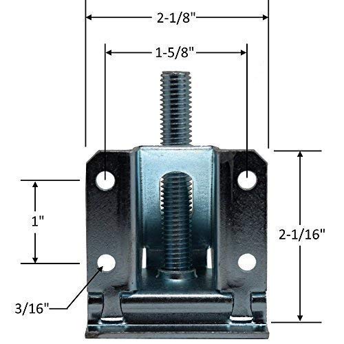Gourd Heavy Duty 2000 LB Capacity Leveling Feet For Furniture, Cabinets And Workbench (4 Pack)