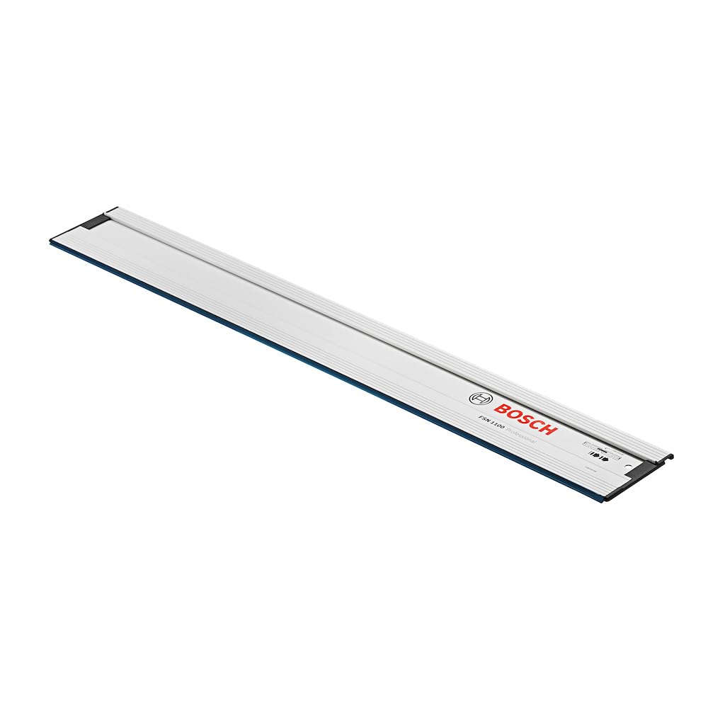 Bosch Professional FSN 1100 guide rail (1.10 m long, compatible with Bosch Professional GKS G-model circular saws, GKT plunge saws, selected GST jigsaws + GOF routers with adapter)