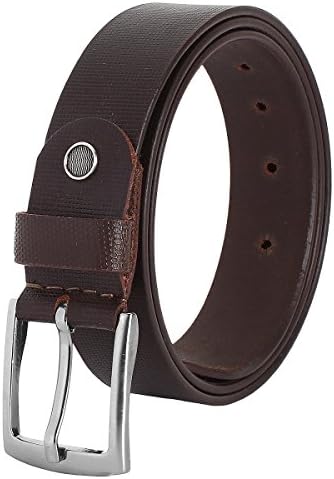 SeeandWear Formal Belt for Men. 100% Real Leather Brown Belt for Men. (36MM)