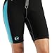 Cressi Lido Short, Black/Aquamarine, 3/M [Duplicate]