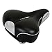 VELO VL-6123E Comfortable Bicycle Seat for Beach Cruiser, City and Comfort Bikes. Black PU Leather and Memory Foam Bike Saddle for Man Womenthumb 2