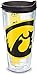 Tervis Iowa Hawkeyes Mascot Colossal Tumbler with Wrap and Black Lid 24oz, Clear