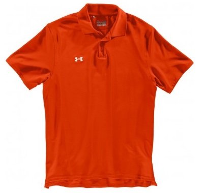 Under Armour Team Performance Polo Dark Orange/White X-Large