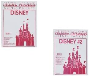 European Expressions Disney #1 and #2 Songsheet Packets for Music Maker - 2 Pack