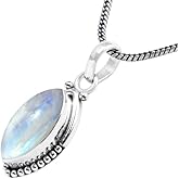 Gemstone Pendant Silver Pendant For Women Girls Gift, Natural Gemstone Pendant Necklace, Handmade Pendant, Solitaire Pendant Christmas Gift