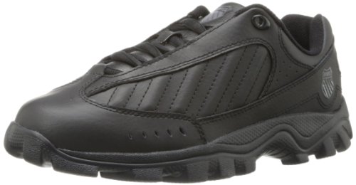 K-Swiss Men's ST429 Lace-Up Sneaker,Black/Black/Charcoal,10 M US