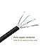 VANDESAIL CAT 7 Ethernet Cable, Nylon Braided Internet Cable, Shielded LAN Wire, Flat Network Cord with RJ45 Connectors (6ft-3Pack, Black)