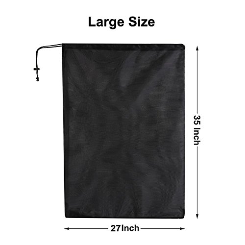 Meowoo Large Mesh Laundry Bag with Drawstring,27×35inch Washing Bag Net for Washing Machine