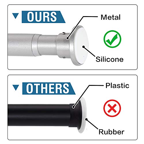 H.VERSAILTEX Decorative Extendable Width Tension Rods 28 to 50 inches