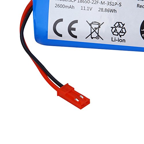 Electropan Robot Vacuum Cleaner Battery 11.1V 2600mAH Replacement for ILIFE V3 V3s V5 V5s