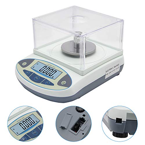 Bonvoisin 0.001g Electronic Analytical Balance High Precision Laboratory Lab Scale 1mg Precision Weighing Scale Scientific Scale Jewelry Scales Gold Kitchen Scale Balance with Windshield (500gx0.001g)