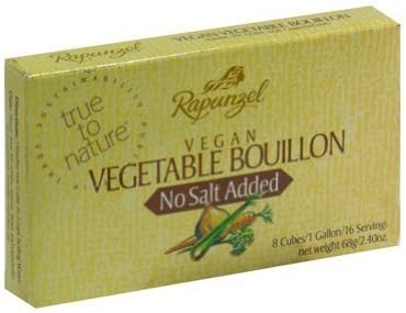 Rapunzel USA Organic Vegetable Bouillon - No Salt, 2.4 Ounce -- 12 per case. by Rapunzel USA