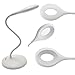 KUWAN LED Desk Lamp Dimmable Touch Sensor Lamp Eye Care Lamp Light with Adjustable Flexible Gooseneck Rechargeable USB Charging Port for Home Kids Students Teen Reading