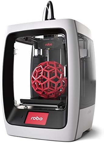 Robo R2 Smart Assembled 3D Printer with WiFi, 8”x8”x10” (197x197x254 mm) Build Volume for Educators and Innovators