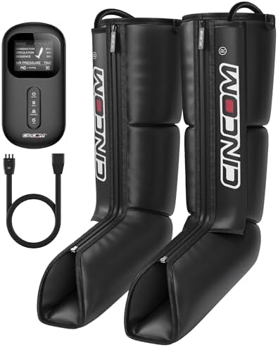 CINCOM Leg Massager for Circulation and Pain Relief, Air Compression Recovery System Helpful for Relaxation, and Athletes Recovery