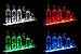 LED Liquor Shelf and Bottle Display (3 ft Length) - Programmable Shelving Includes Wall Mount Brackets, Wireless Remote, and Power Supply - COMFORTABLY HOLDS 7-9 BOTTLES