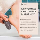 Eco Bath London Natural Pumice Stone Black Foot Scrubber for Callus Removal view 4