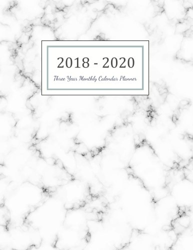 BEST! 2018 - 2020 Three Year Monthly Calendar Planner: Monthly Schedule Organizer - Agenda Planner For The T.X.T