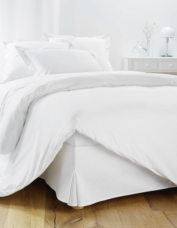 Bed Skirt 140 x 200 cm White – 4 30 cm Ruffles for 140 x 200 cm Beds with Bed Base – Bed Skirt 140 x 200 cm – Bed Skirt 140 x 200 cm – Bed Base Cover 140 x 200 cm – Top of Bed Base