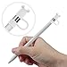 [3-Piece] Fintie for Apple Pencil Cap Holder/Nib Cover/Charging Cable Adapter Tether for Apple Pencil 1st Gen/iPad 6th Generation Pencil, White Bonus
