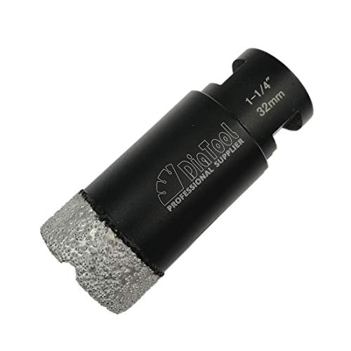 SHDIATOOL Diamond Core Drill Bits 1-1/4 Inch for Porcelain Ceramic Tile Marble Brick Vacuum Brazed Hole Saw 32mm