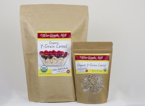 War Eagle Mill Organic 7 Grain Cereal in a resealable bag (1 lb)