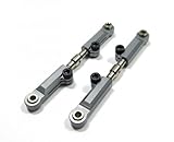 GPM Racing #RUS054GM Aluminum Front Upper Arm - 1pair Gun Metal for Traxxas Rustler VXL