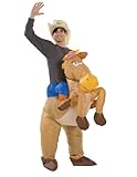 Halloween Inflatable Cowboy Outfit - Horse Fancy Dress Costume - Stag Night Party