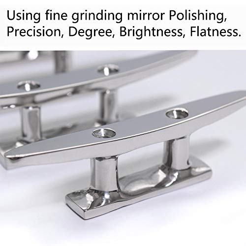 ZOMCHAIN Boat Cleat Open Base Boat Cleat, Dock Cleat All 316 Stainless