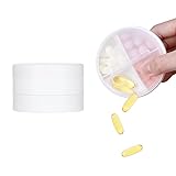 2 Layers Pill Case, KIGI Daily Pill Organizer with