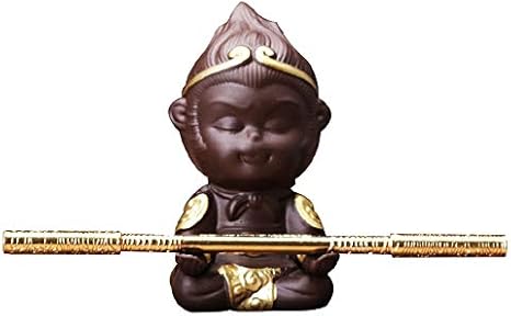 Amazon ミニ紫砂qitian Dasheng猿王起毛茶ペットティーアート小さな金魚鉢風景装飾 置物 オブジェ オンライン通販