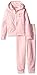 Juicy Couture girls 2 Piece Velour Pants Set, Blush Pink, 3T