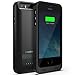 iPhone SE Battery Case, Maxboost Atomic S iPhone Portable Charger for iPhone SE 2016 [MFI Apple Certified] External Protective 2400mAh Battery Charging Case Juice Power Bank - Black