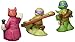 Teenage Mutant Ninja Turtles Pre-Cool Half Shell Heroes Leonardo, Donatello and Splinter Bathtub Squirter Figure (Pack of 3)