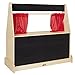 ECR4Kids Birch Hardwood Play Puppet Theater with Flannel Board for Felt Letters, Puppet Theater for Kids with Curtains, GREENGUARD Gold Certified, Puppets for Kids, Kids Shows