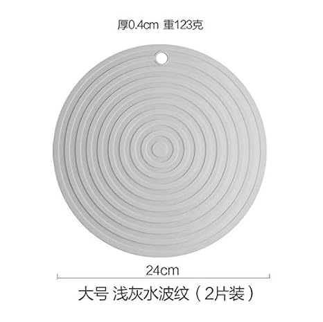 2 Stück Silikon-Dämmpolster Tischpolster Anti-Bügel-Pot Kissen Bowl Phion Cup-Matte