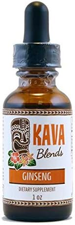 Happy Kava Brand Kava and Ginseng Liquid Extract Tincture 6% Kavalactone | Kava Kava Root Drops with Balancing Ginseng | Herbal Supplement for Focus, Stress and Anxiety Relief 1oz