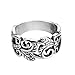 CloseoutWarehouse Sterling Silver Acacia Leaves Filigree Ring (Sizes 2-15)